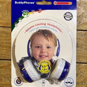 New Buddy phones- Award-winning SafeAudio® headphones for kids.  3plus years
